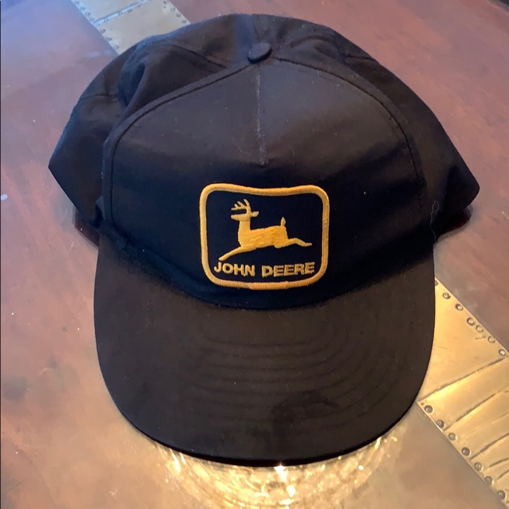 Vintage black John deere hat.